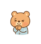 ねむねむくまくん パジャマ行進（個別スタンプ：22）