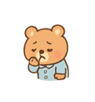 ねむねむくまくん パジャマ行進（個別スタンプ：24）
