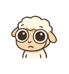 おめめまんまる ヒツジのルル（個別スタンプ：1）