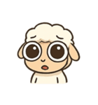 おめめまんまる ヒツジのルル（個別スタンプ：2）