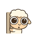 おめめまんまる ヒツジのルル（個別スタンプ：3）
