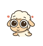おめめまんまる ヒツジのルル（個別スタンプ：4）