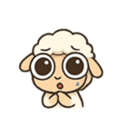 おめめまんまる ヒツジのルル（個別スタンプ：7）
