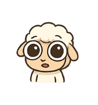 おめめまんまる ヒツジのルル（個別スタンプ：8）