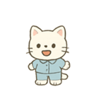 ねむねむ子猫 パジャマ行進（個別スタンプ：1）