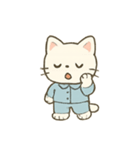 ねむねむ子猫 パジャマ行進（個別スタンプ：3）