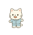 ねむねむ子猫 パジャマ行進（個別スタンプ：5）