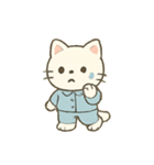 ねむねむ子猫 パジャマ行進（個別スタンプ：7）