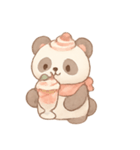 桃パフェパンダ春ピクニック（個別スタンプ：1）