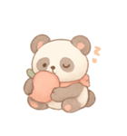 桃パフェパンダ春ピクニック（個別スタンプ：3）