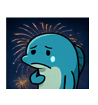 花火とビリビリ電気ウナギ@SFW（個別スタンプ：3）