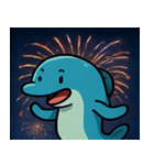 花火とビリビリ電気ウナギ@SFW（個別スタンプ：4）