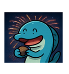 花火とビリビリ電気ウナギ@SFW（個別スタンプ：9）