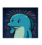 花火とビリビリ電気ウナギ@SFW（個別スタンプ：11）