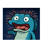 花火とビリビリ電気ウナギ@SFW（個別スタンプ：13）