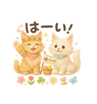 ふわふわメインクーンの春スタンプ（個別スタンプ：6）