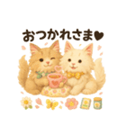 ふわふわメインクーンの春スタンプ（個別スタンプ：12）
