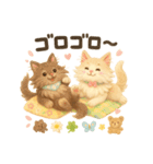 ふわふわメインクーンの春スタンプ（個別スタンプ：24）