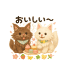 ふわふわメインクーンの春スタンプ（個別スタンプ：33）