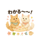 ふわふわメインクーンの春スタンプ（個別スタンプ：40）