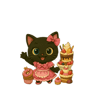日常で使えるスイーツ黒猫のアルビ（個別スタンプ：38）