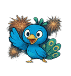 花火とパタパタクジャク@SFW（個別スタンプ：6）