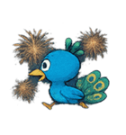 花火とパタパタクジャク@SFW（個別スタンプ：8）