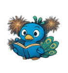 花火とパタパタクジャク@SFW（個別スタンプ：11）