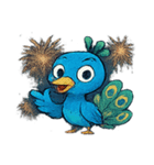 花火とパタパタクジャク@SFW（個別スタンプ：13）