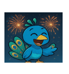 花火とパタパタクジャク@SFW（個別スタンプ：17）