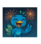 花火とパタパタクジャク@SFW（個別スタンプ：18）