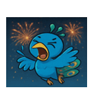 花火とパタパタクジャク@SFW（個別スタンプ：21）