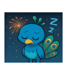 花火とパタパタクジャク@SFW（個別スタンプ：30）