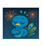 花火とパタパタクジャク@SFW（個別スタンプ：32）