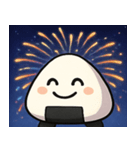 花火とホクホクおにぎり@SFW（個別スタンプ：4）