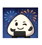 花火とホクホクおにぎり@SFW（個別スタンプ：5）