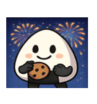 花火とホクホクおにぎり@SFW（個別スタンプ：10）