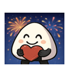 花火とホクホクおにぎり@SFW（個別スタンプ：16）