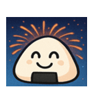 花火とホクホクおにぎり@SFW（個別スタンプ：17）