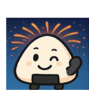 花火とホクホクおにぎり@SFW（個別スタンプ：22）