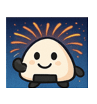 花火とホクホクおにぎり@SFW（個別スタンプ：23）