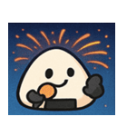 花火とホクホクおにぎり@SFW（個別スタンプ：25）