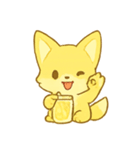 レモネードフォックス夏のしゅわパーティー（個別スタンプ：4）