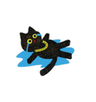 ラメる黒猫のゆるい日常（個別スタンプ：12）