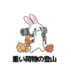 秋のウサギの冒険 (JA ver.)（個別スタンプ：3）