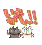 しろとくろ ぱーと32 びっくり！（個別スタンプ：22）