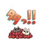 しろとくろ ぱーと32 びっくり！（個別スタンプ：29）