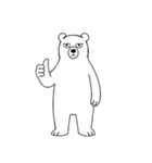 やる気のないシロクマ2【言葉なし編】（個別スタンプ：11）