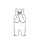 やる気のないシロクマ2【言葉なし編】（個別スタンプ：29）