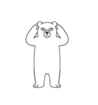 やる気のないシロクマ2【言葉なし編】（個別スタンプ：31）